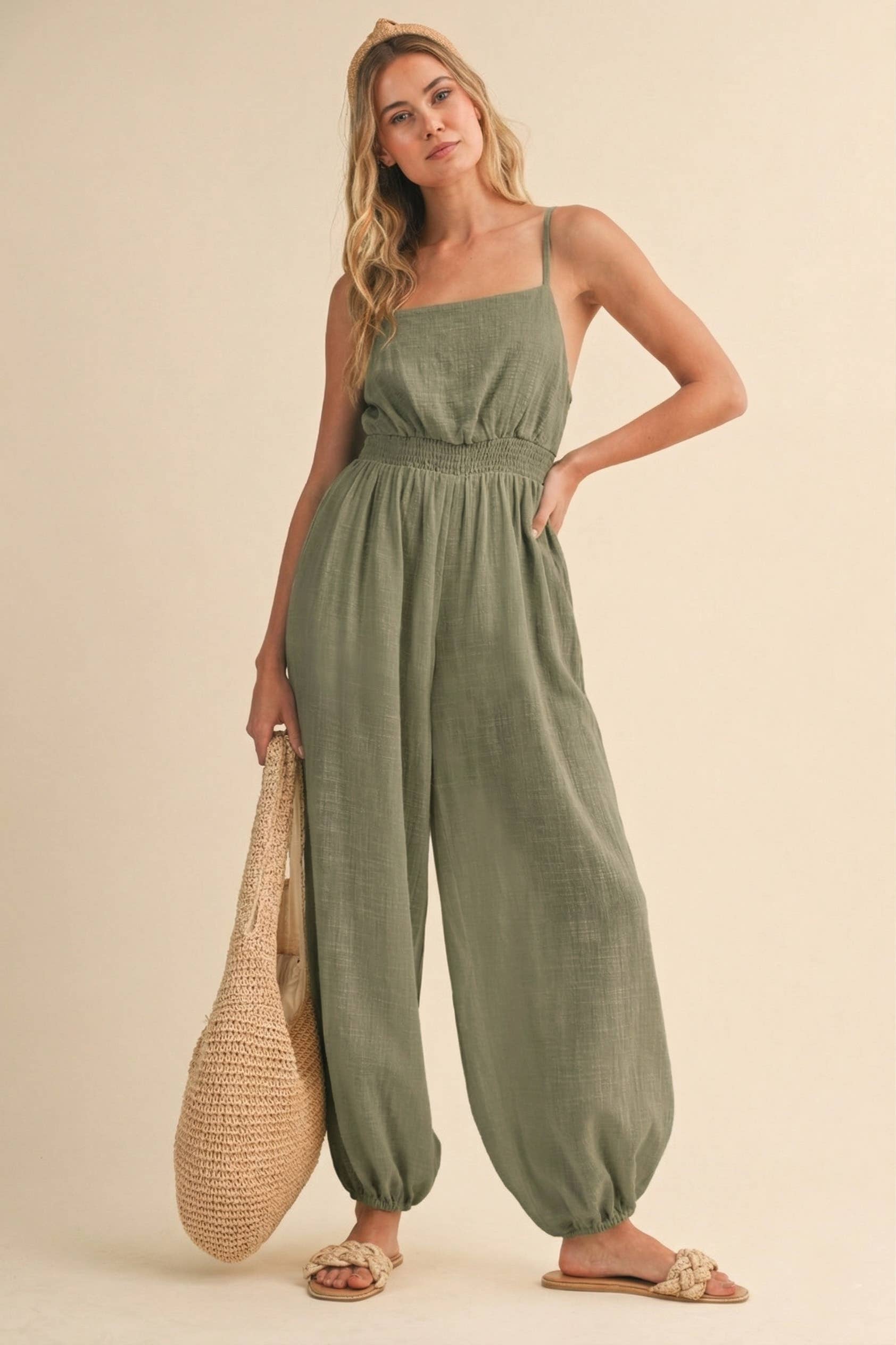 Olive Oasis Jumpsuit