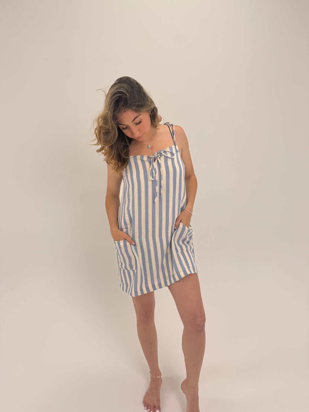 Seabreeze Stripe Mini Dress
