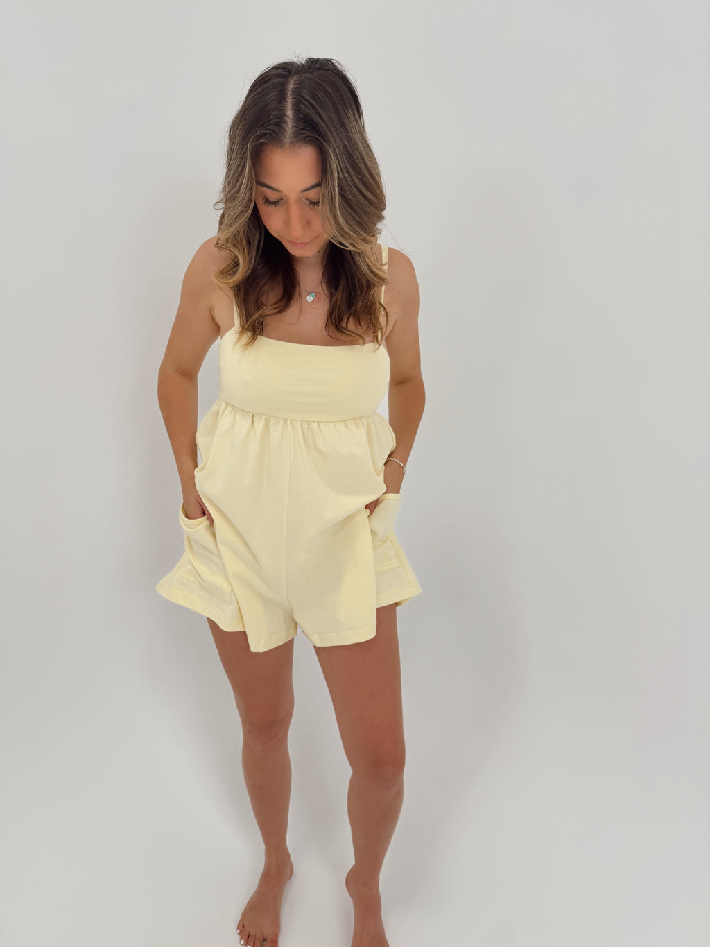 Lemon Drop Lounge Romper