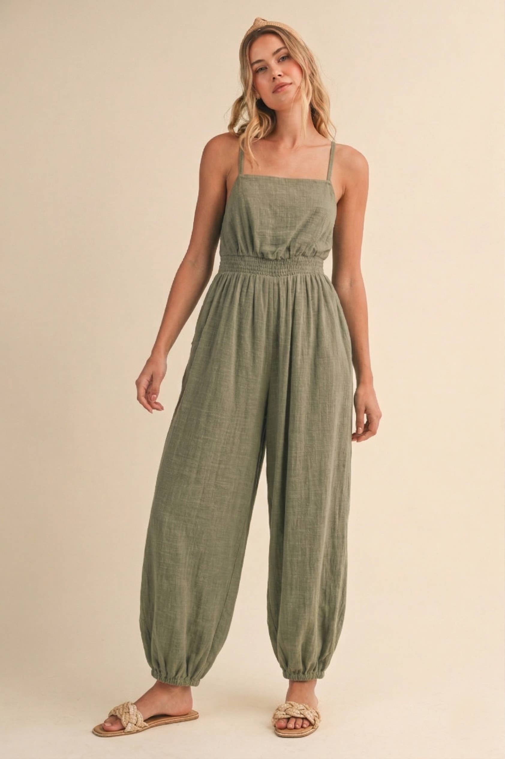 Olive Oasis Jumpsuit