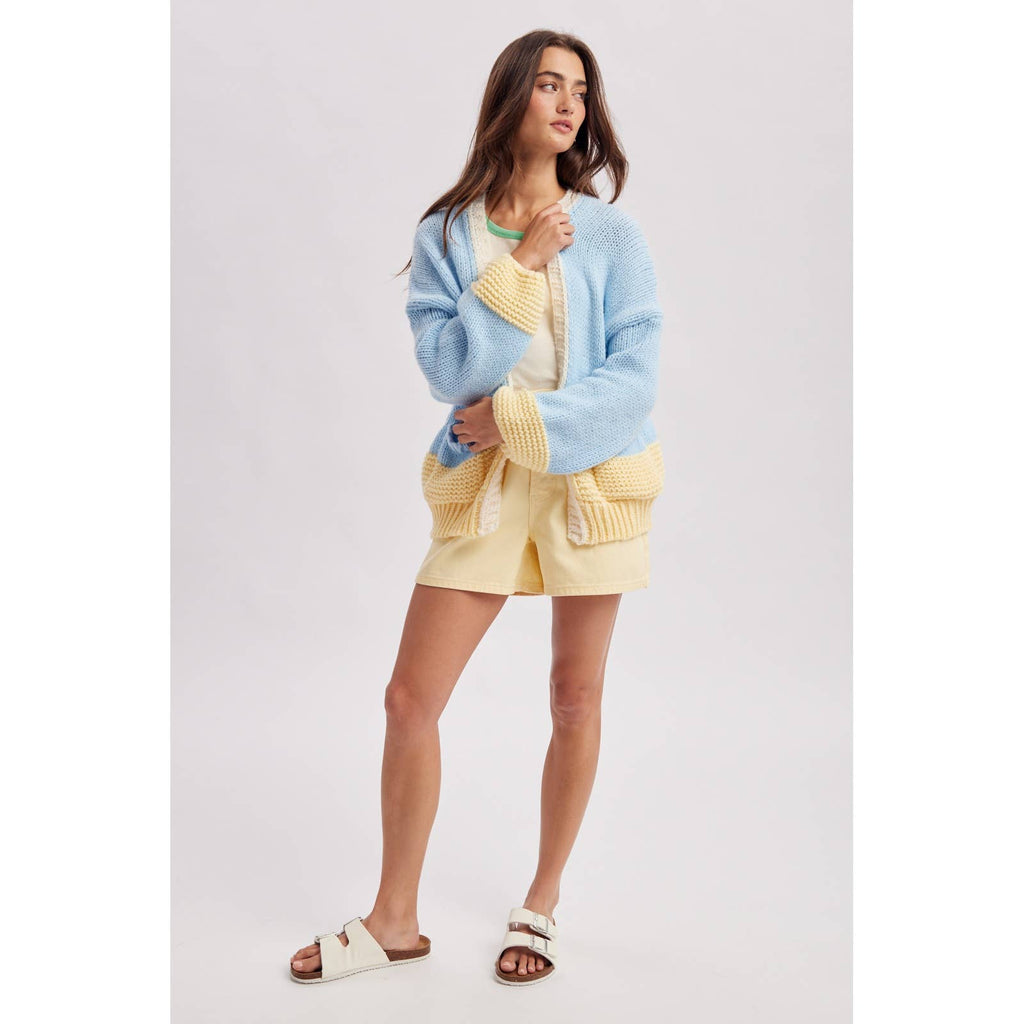 Seaside Sunrise Colorblock Cardigan
