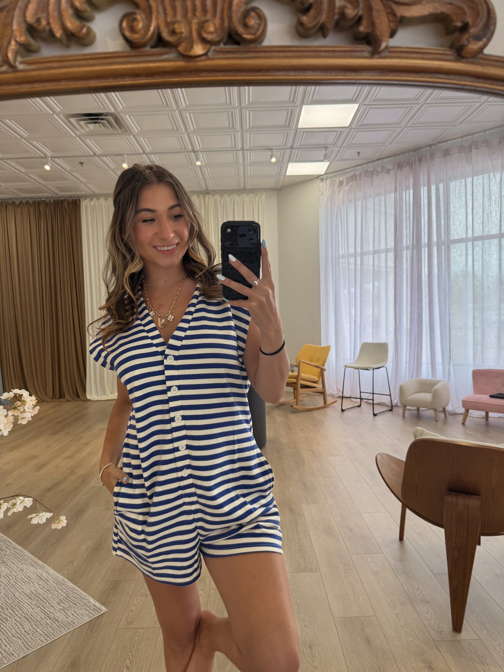Blue Tide Romper