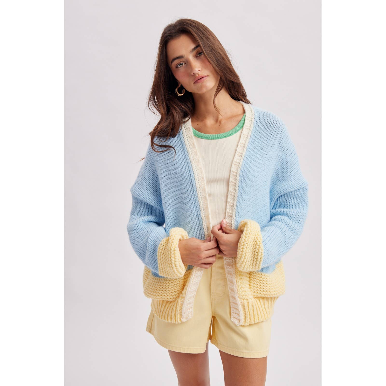 Seaside Sunrise Colorblock Cardigan