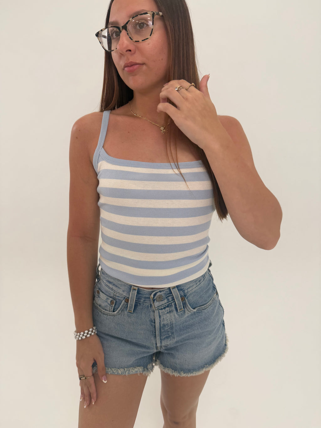 Coastal Stripe Tanks