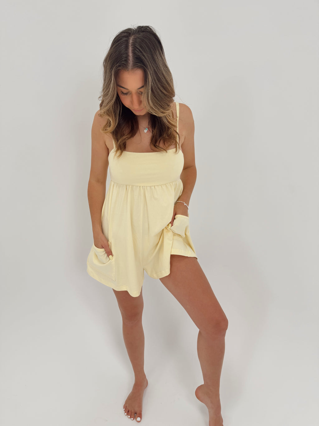 Lemon Drop Lounge Romper