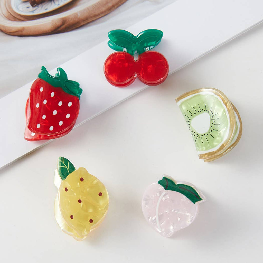 Fruit Mini Hair Claw Clip Set