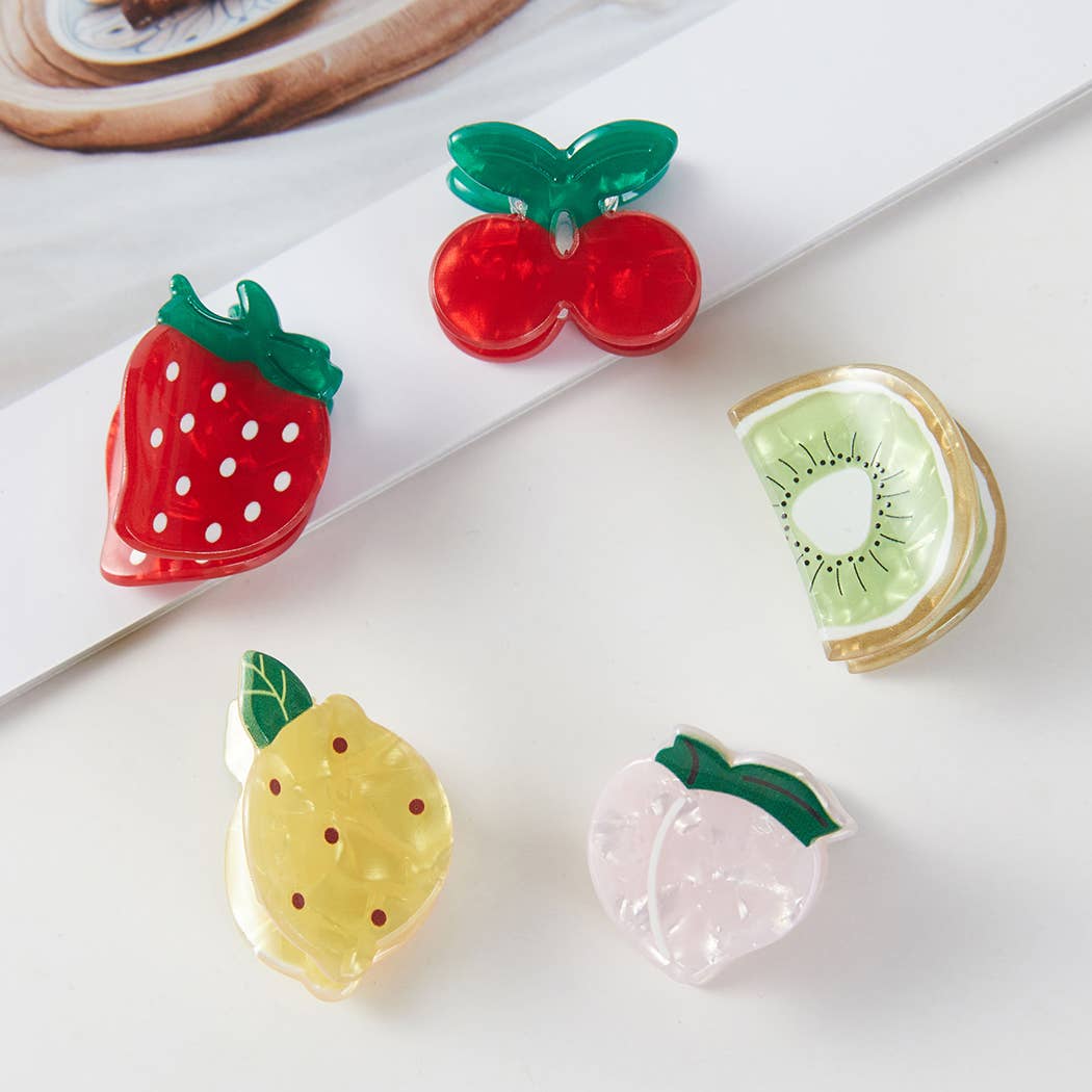 Fruit Mini Hair Claw Clip Set