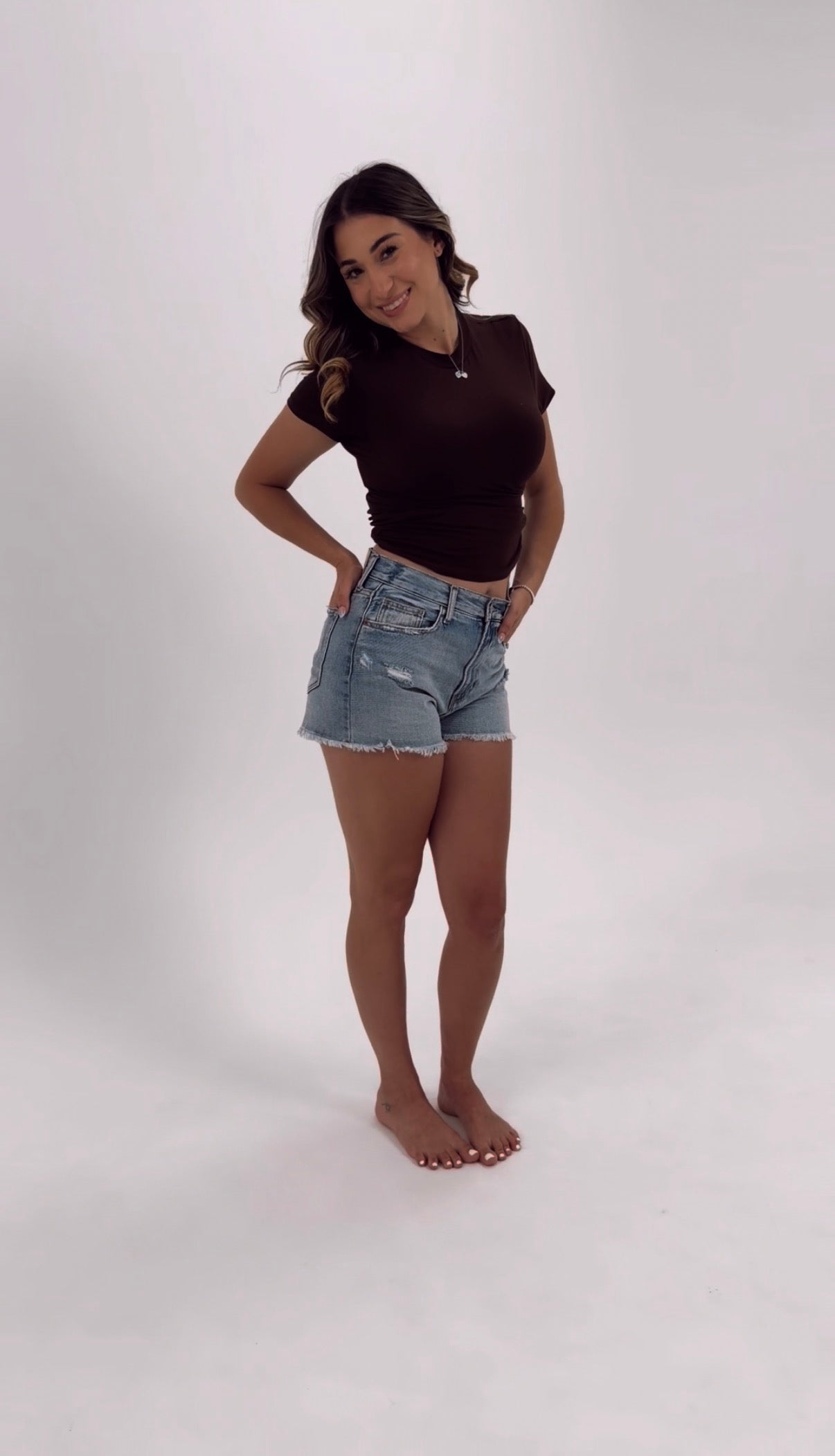 Coastal Crush Denim Shorts
