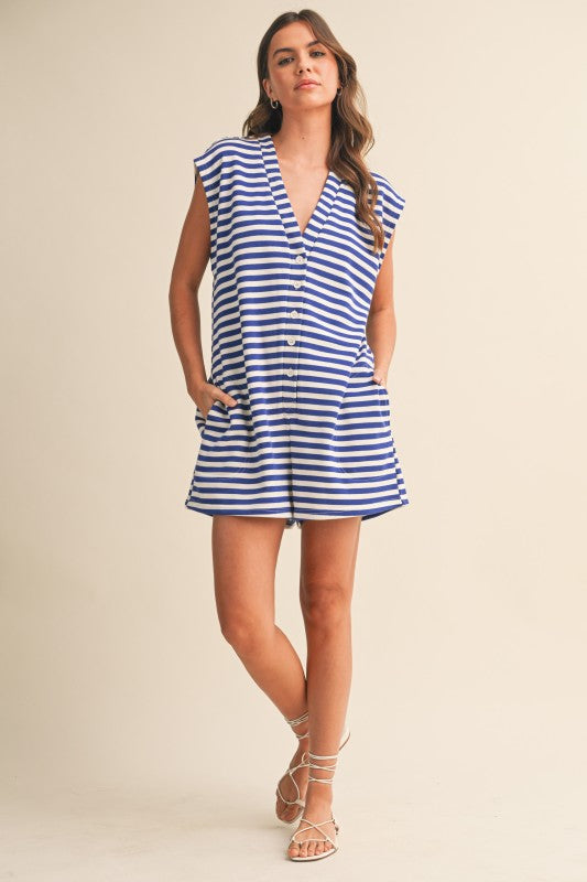 Blue Tide Romper