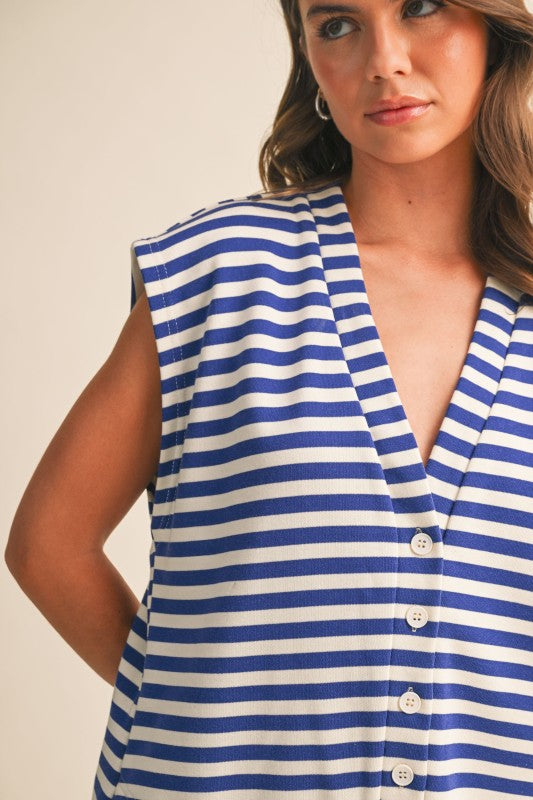 Blue Tide Romper