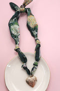 SCARF CHARM NECKLACE LOCKET
