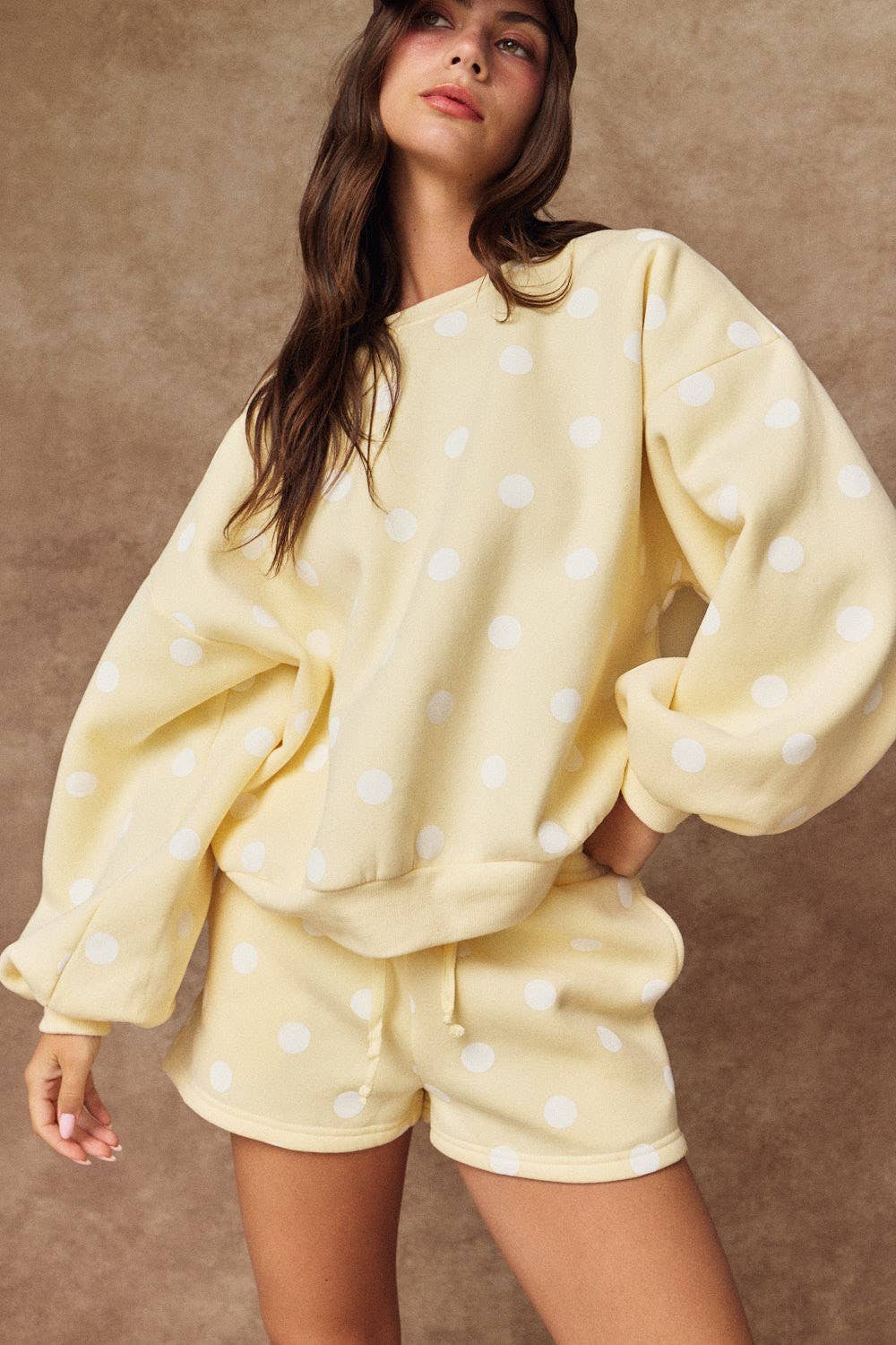 Buttercream Polka Dot Lounge Set