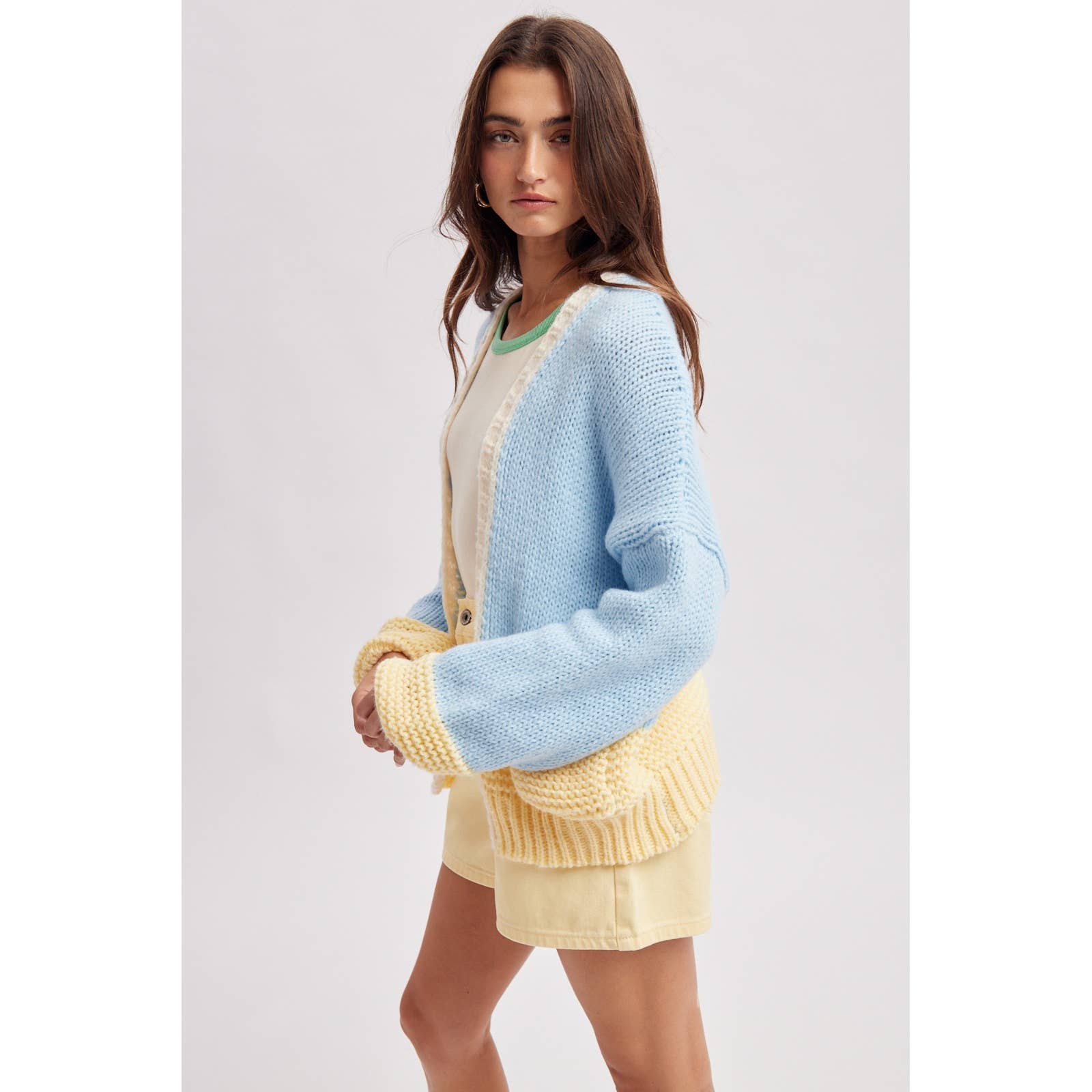 Seaside Sunrise Colorblock Cardigan