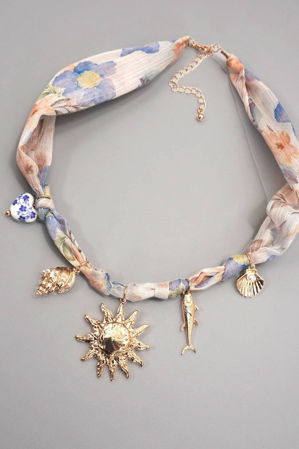HANDMADE SCARF CHARM NECKLACE