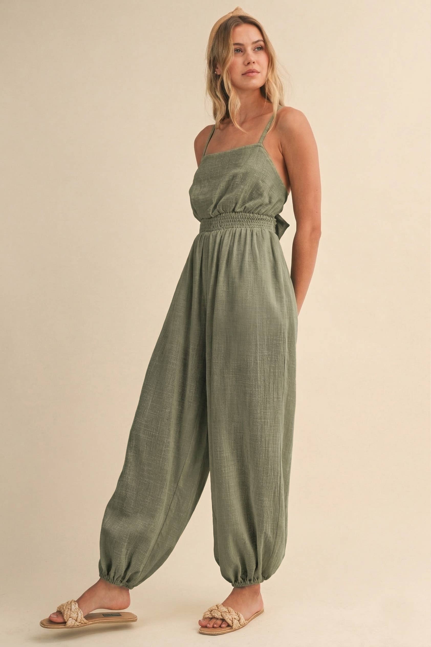 Olive Oasis Jumpsuit