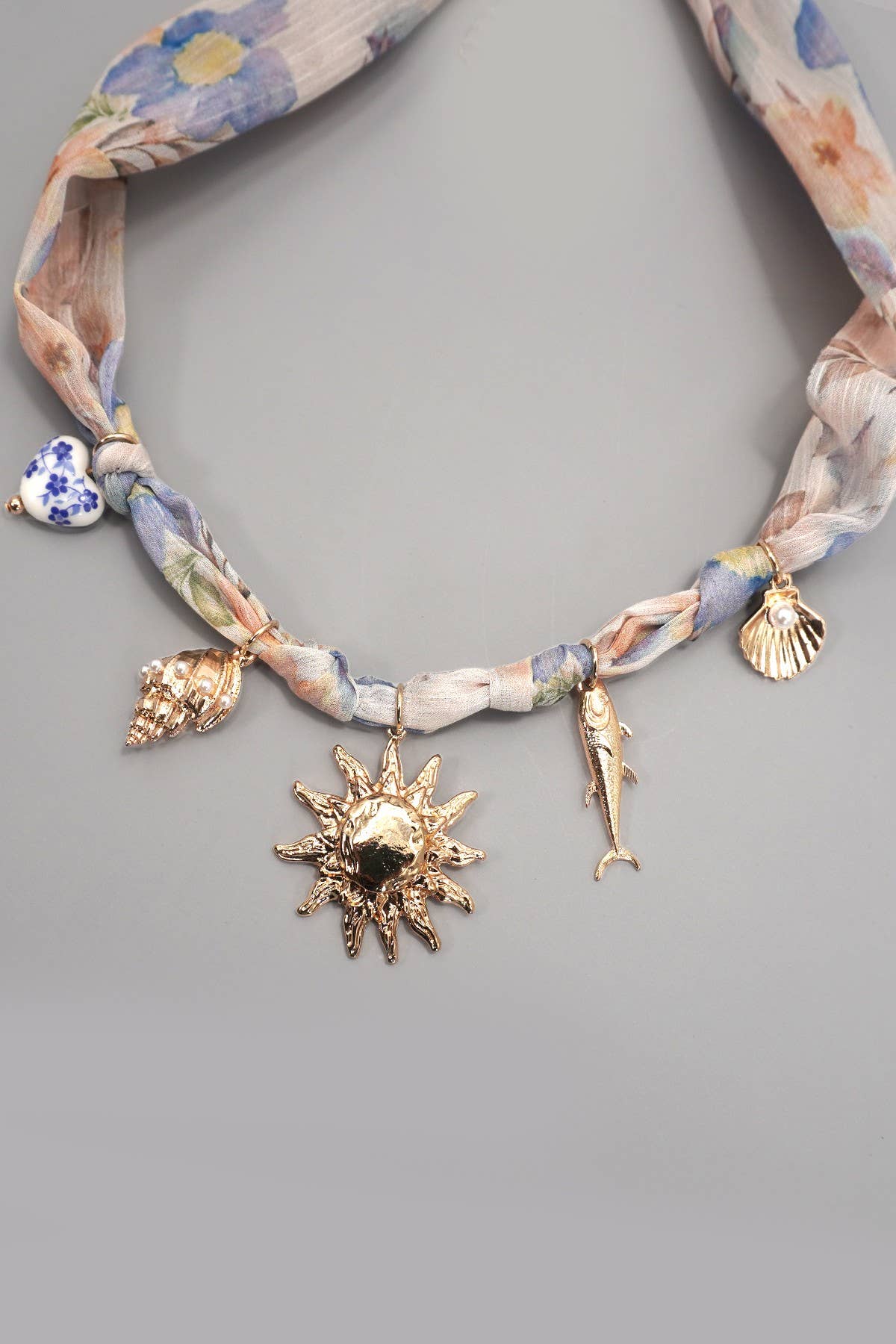HANDMADE SCARF CHARM NECKLACE